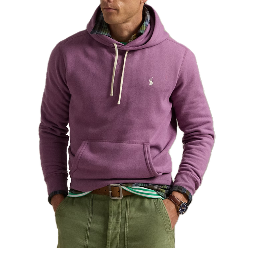 THE RL FLEECE HOODIE TEA ROSE