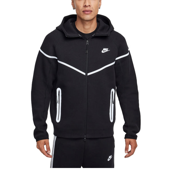 SPORTSWEAR TECH FLEECE WINDRUNNER FULL ZIP-JACKET BLACK/BEMIS SILVER