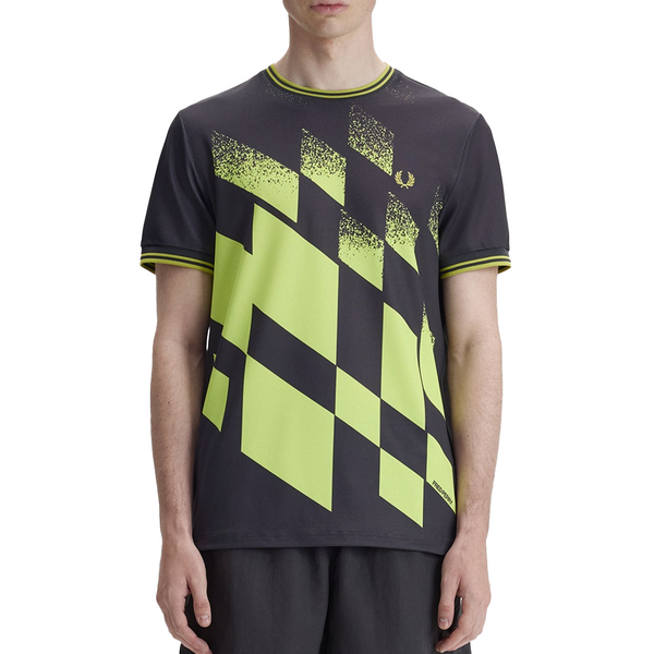 TENNIS PRINTED T-SHIRT ANCHOR GREY