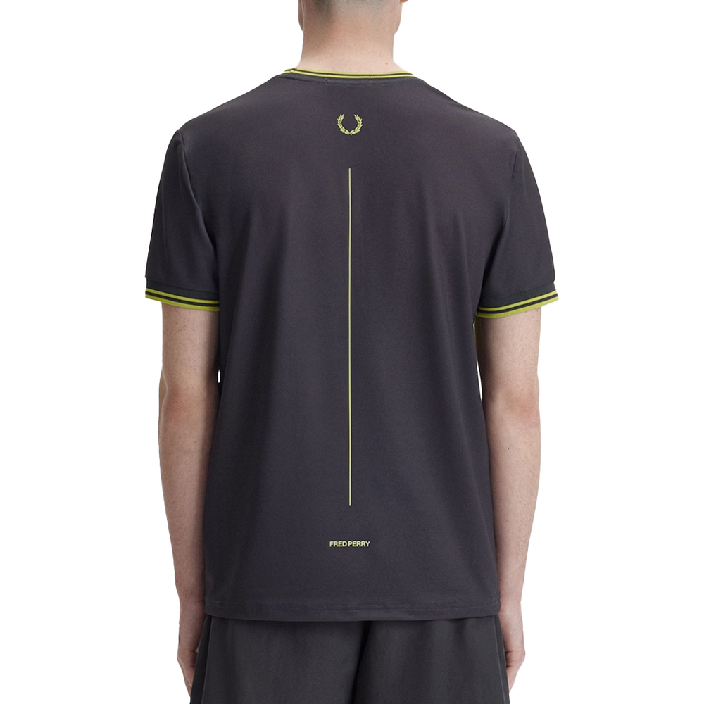 TENNIS PRINTED T-SHIRT ANCHOR GREY