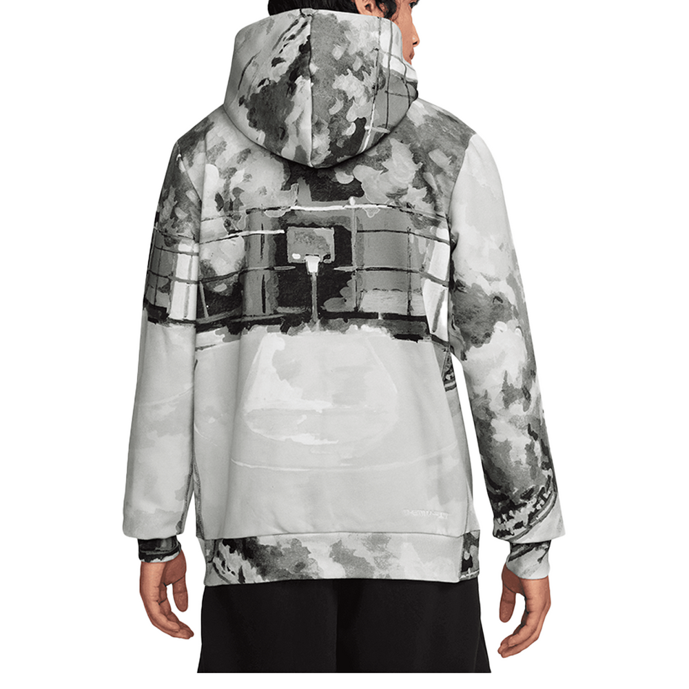 THERMA-FIT PULLOVER BASKETBALL HOODIE IRON GREY