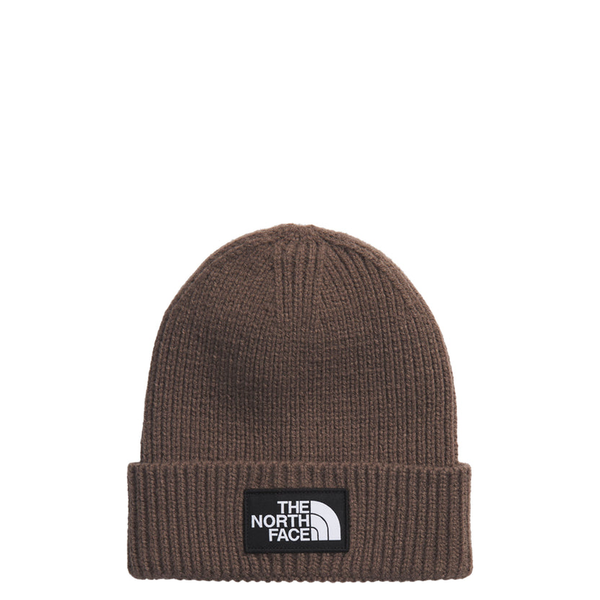 LOGO BOX CUFFED BEANIE SMOKEY BROWN