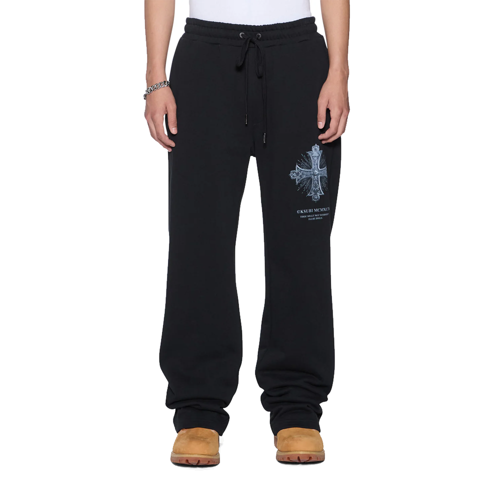 FALSE IDOLS SYNTHESIS TRACK PANTS JET BLACK