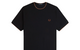 TRIM DETAIL CREPE PIQUE T-SHIRT BLACK