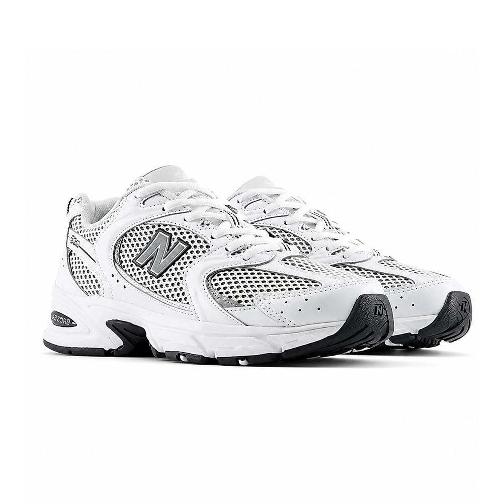 530 WHITE / SILVER METALLIC & BLACK
