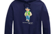 POLO BEAR FLEECE HOODIE NAVY