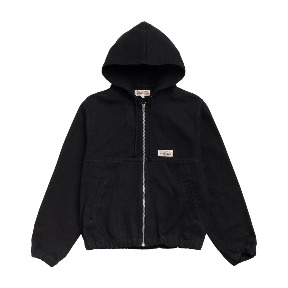 WORK JACKET UNLINED CANVAS BLACK