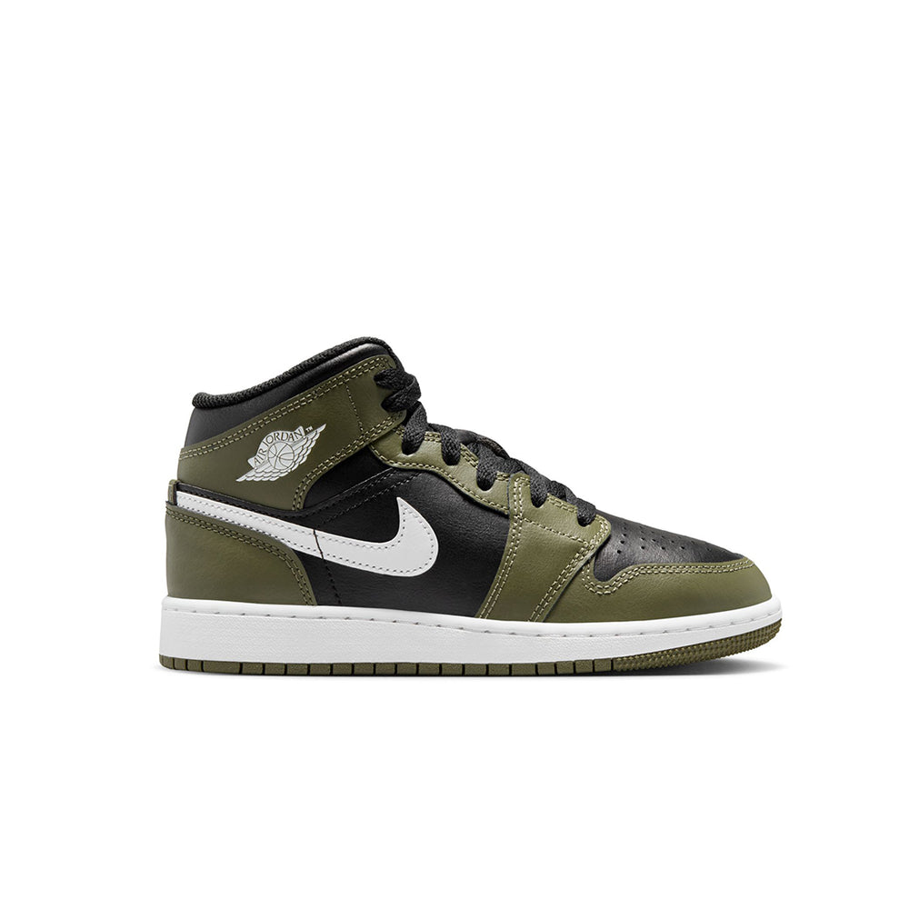 AIR JORDAN 1 (GS) WHITE MEDIUM OLIVE