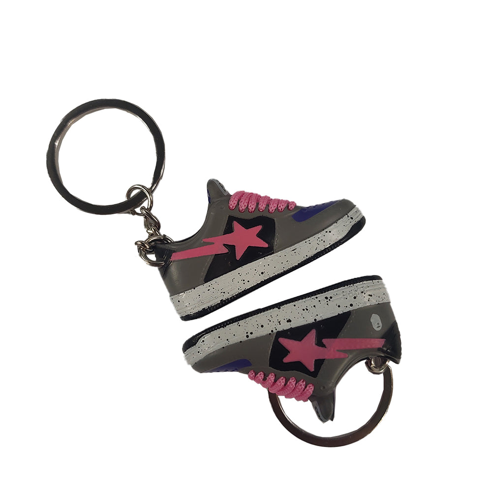 BAPESTA BLACK/PINK SNEAKER KEYCHAIN