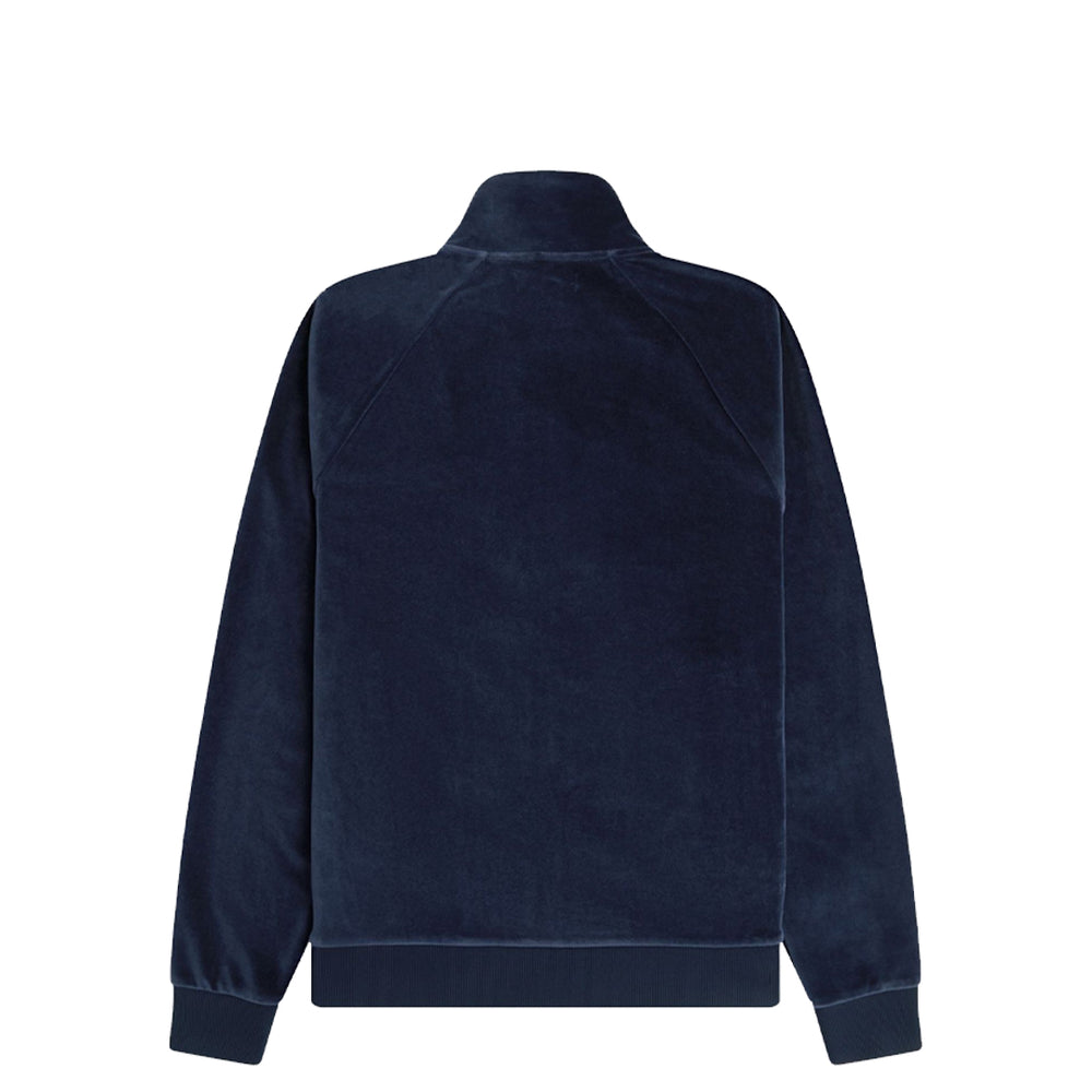 VELOUR TRACK JACKET DARK CARBON