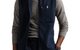 DOUBLE-KNIT VEST NAVY