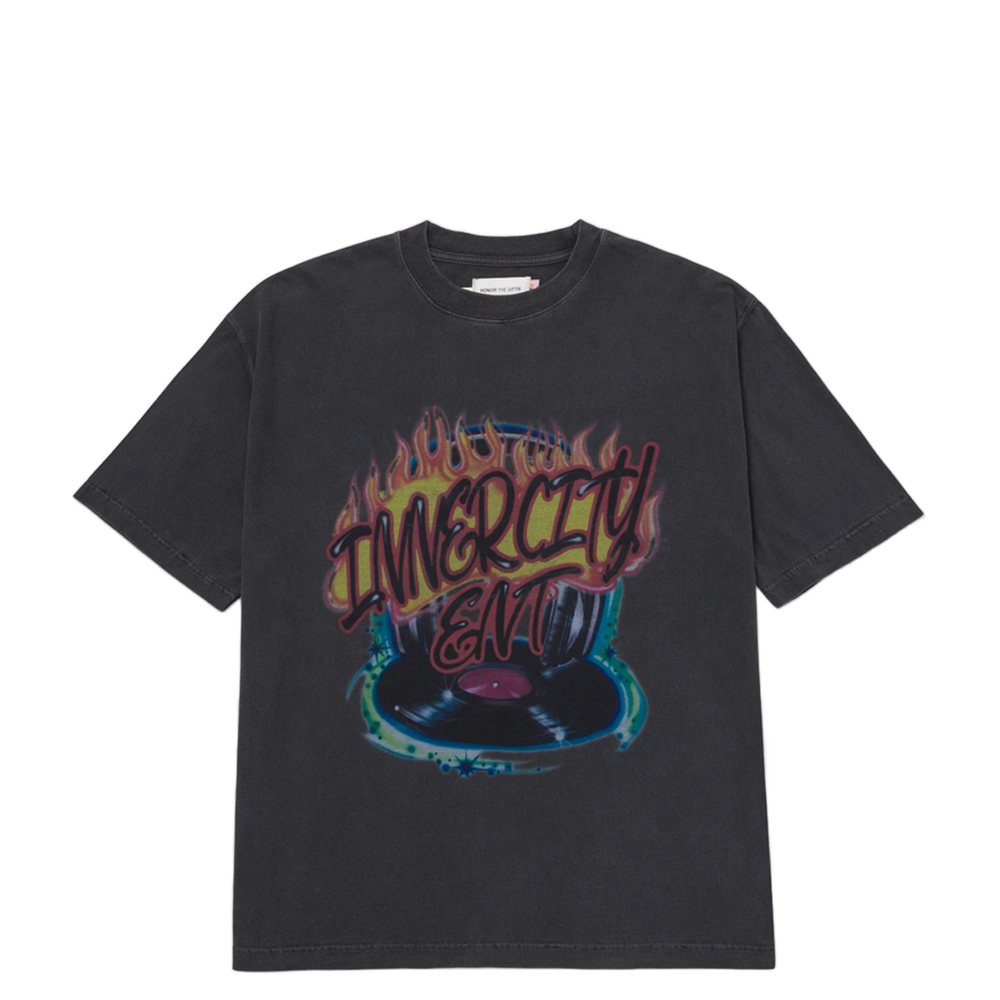 VINYL AIRBRUSH T-SHIRT BLACK