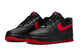 AIR FORCE 1 '07 LV8 BLACK/UNIVERSITY RED