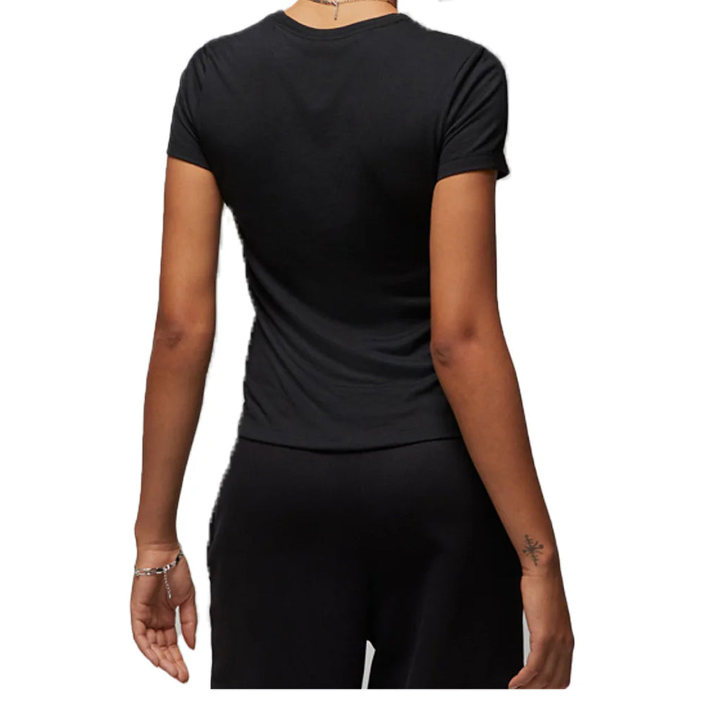 WOMEN'S SLIM SHORT SLEEVE TEE BLACK