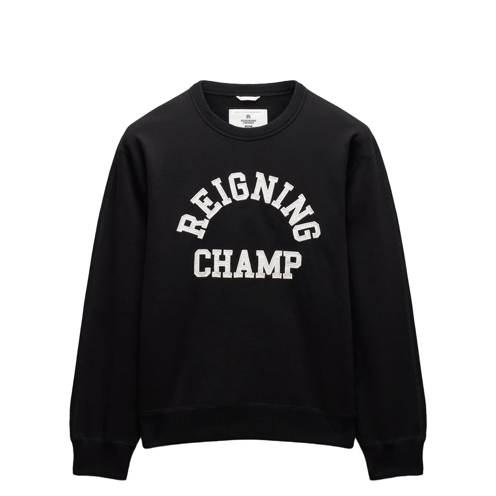 MIDWEIGHT TERRY ARCH LOGO CREWNECK BLACK