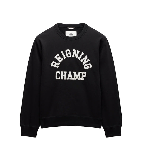 MIDWEIGHT TERRY ARCH LOGO CREWNECK BLACK