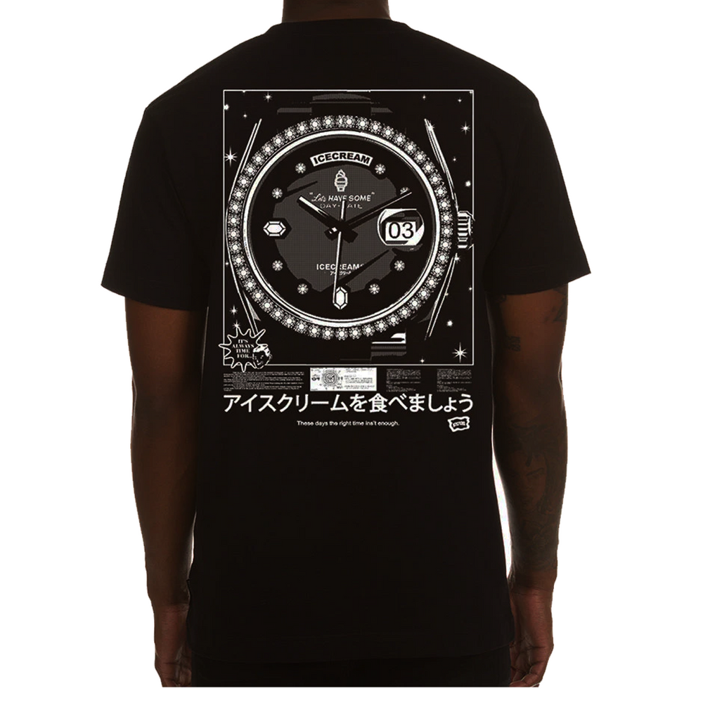 HE GIMME DA WATCH SHORT SLEEVE TEE BLACK