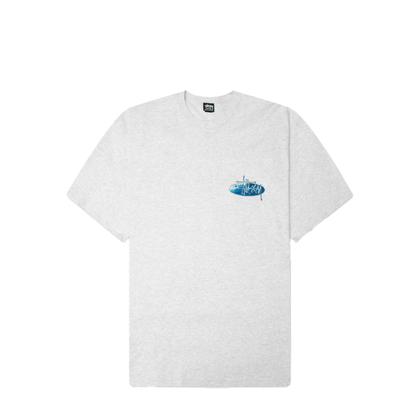 WAVE OVAL T-SHIRT ASH HEATHER