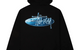 WAVE OVAL HOODIE BLACK