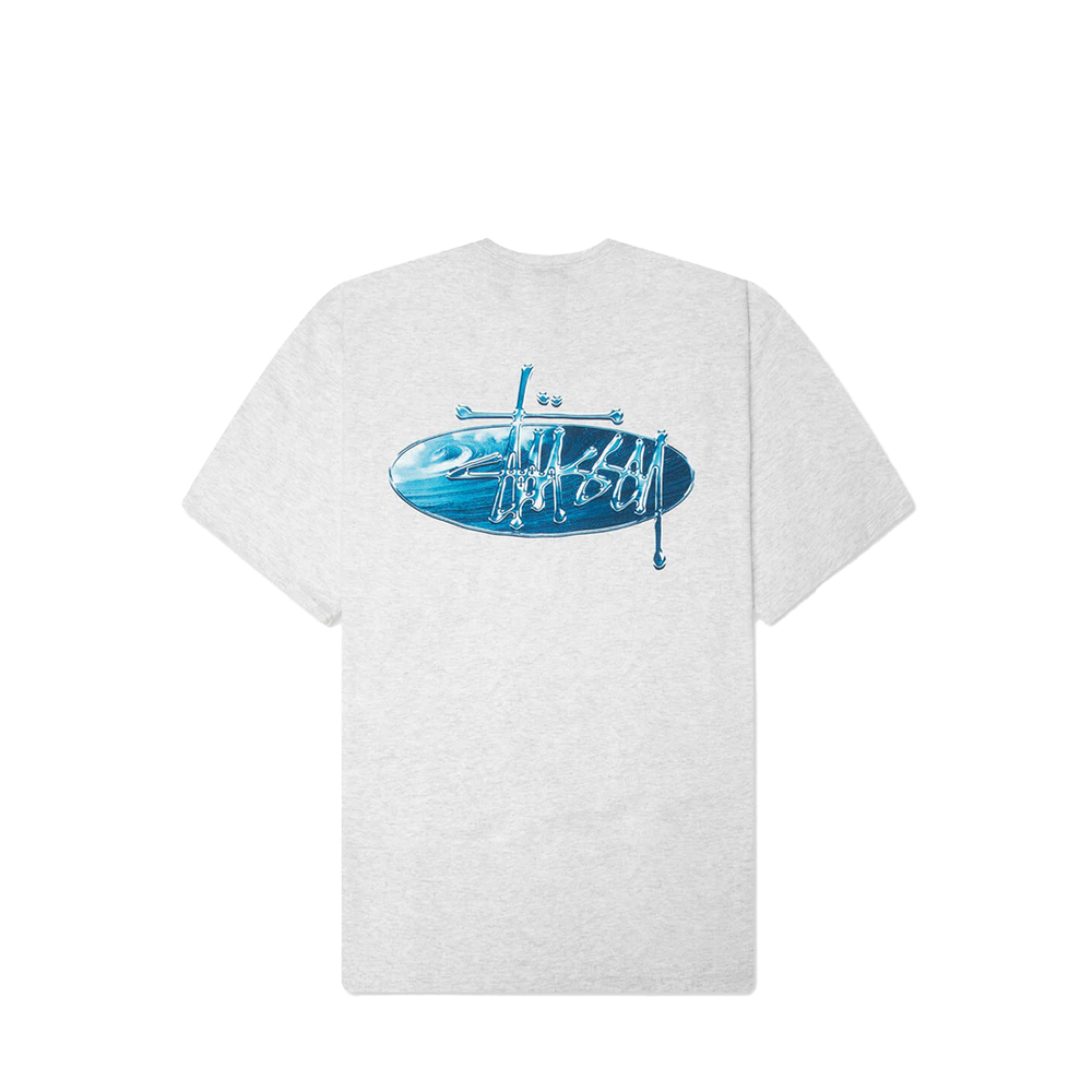 WAVE OVAL T-SHIRT ASH HEATHER