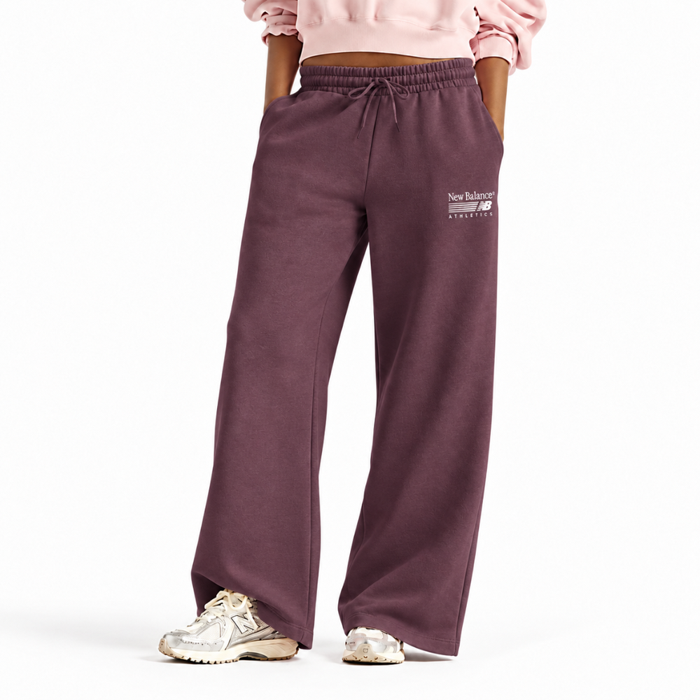WOMEN'S TRACKSIDE FLEECE PANT BURGUNDY