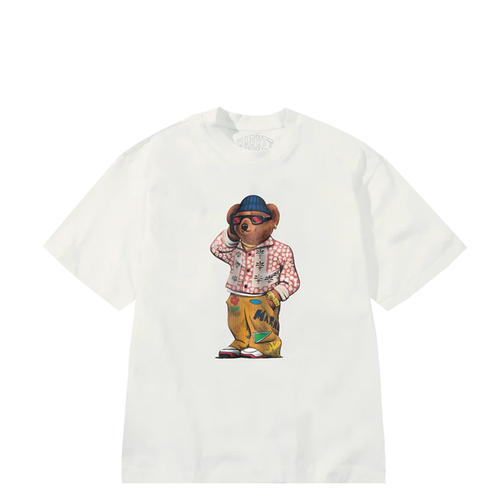 FOLK FITTED BEAR T-SHIRT WHITE