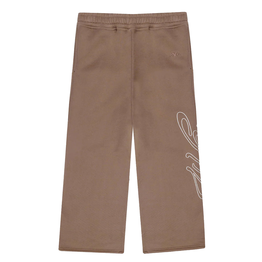SIGNATURE WIDE PANT BROWN/ WHITE