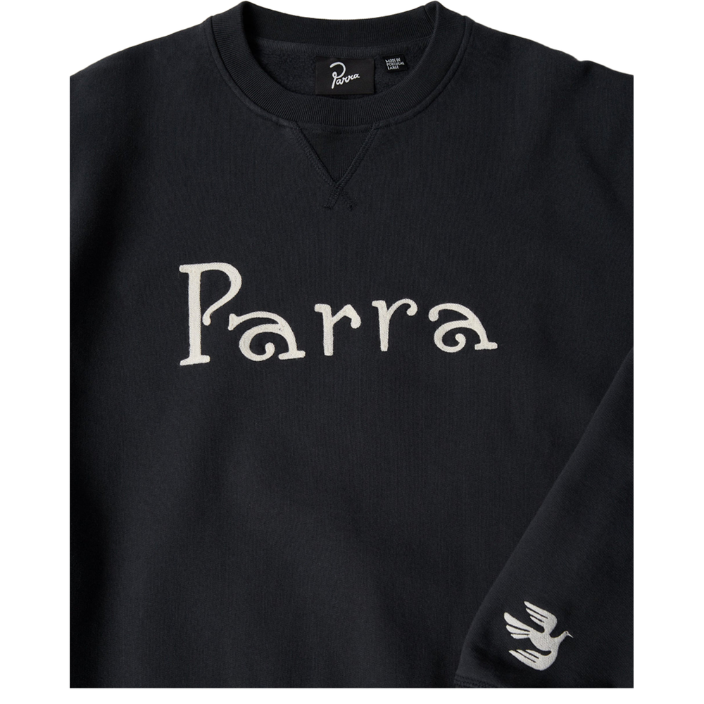 WEIRD TRAD LOGO CREWNECK SWEATSHIRT DARK NAVY