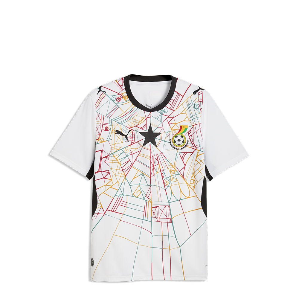 GFA HOME JERSEY GHANA REPLICA WHITE/BLACK
