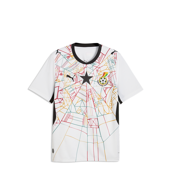 GFA HOME JERSEY GHANA REPLICA WHITE/BLACK