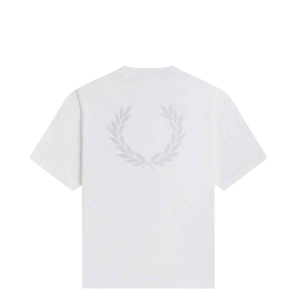 BACK PRINT LAUREL WREATH T-SHIRT SNOW WHITE