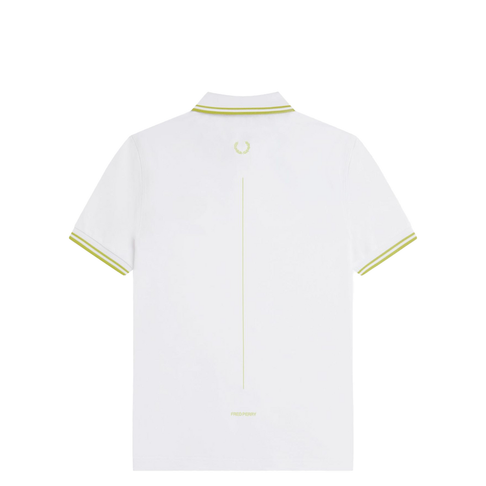 TENNIS FRED PERRY SHIRT WHITE & CITRON