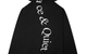 WORDMARK ZIP UP HOODIE BLACK