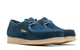 CLARKS WALLABEE NAVY/TEAL SUEDE