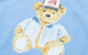 WATERCOLOR TEDDY T-SHIRT DUSK BLUE