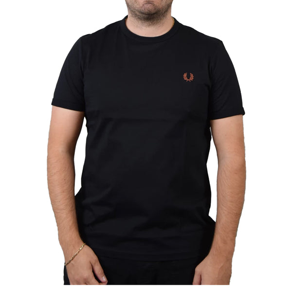 RINGER T-SHIRT BLACK