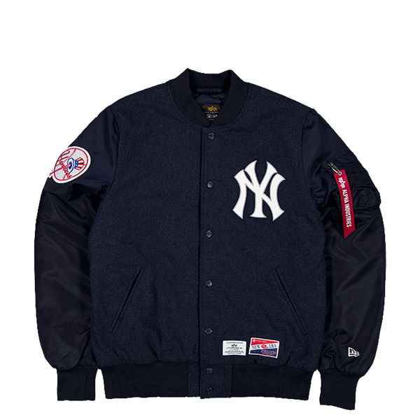 NEW ERA x ALPHA INDUSTRIES NEW YORK YANKEES MA1 JACKET NAVY