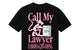 PINK PANTHER CALL MY LAWYER T-SHIRT BLACK
