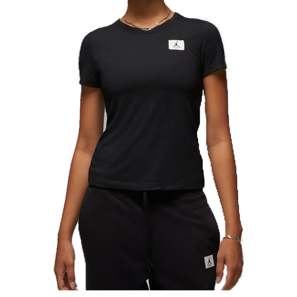 WOMEN'S SLIM SHORT SLEEVE TEE BLACK