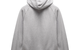 BRUSHED FLEECE ZIP HOODIE HEATHER GREY