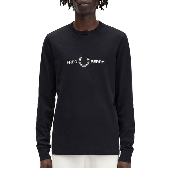 LONG SLEEVE FRED PERRY GRAPHIC SHIRT