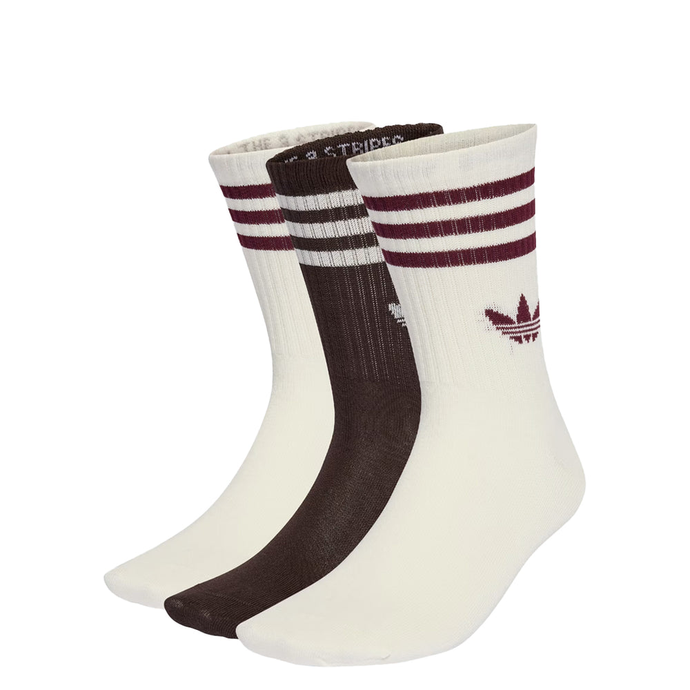 3- STRIPES CREW SOCKS 3 PAIRS