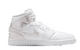 AIR JORDAN 1 MID SE WHITE / FIELD SILVER