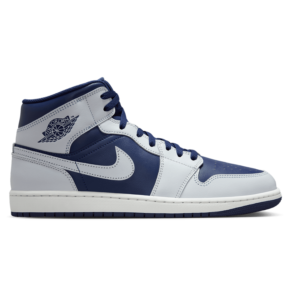 AIR JORDAN 1 MID BLUE VOID/PURE PLATINUM