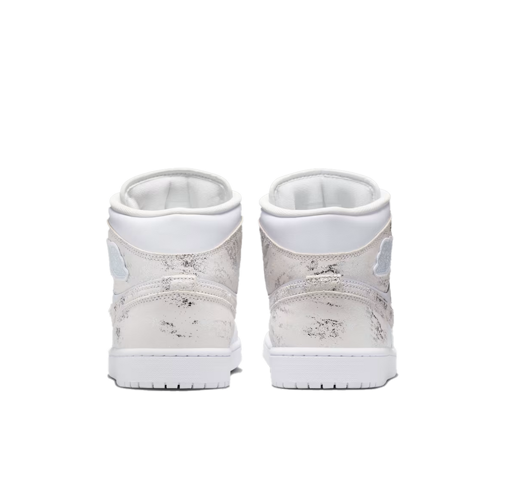 AIR JORDAN 1 MID SE WHITE / FIELD SILVER