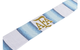 ARGENTINA SCARF ICE BLUE/WHITE