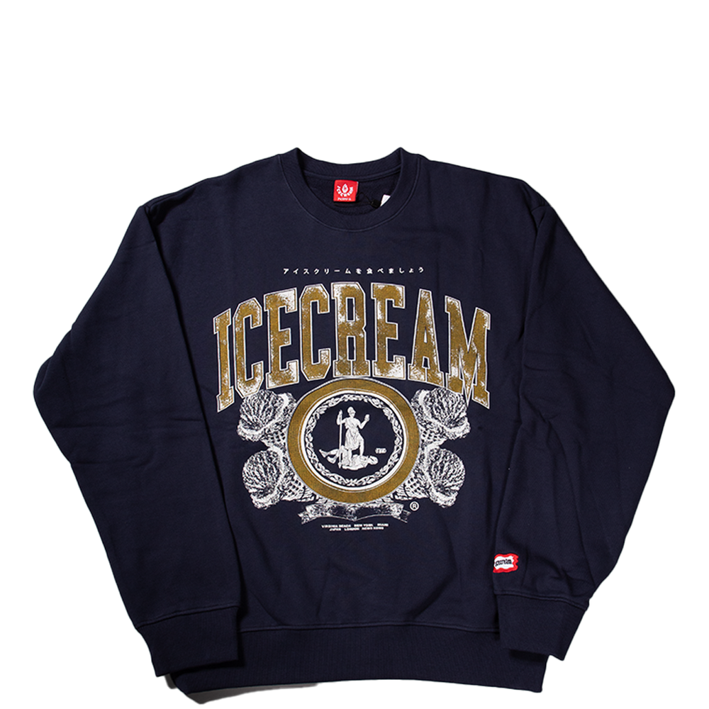 COLLEGE SWEATSHIRT BLACK IRIS