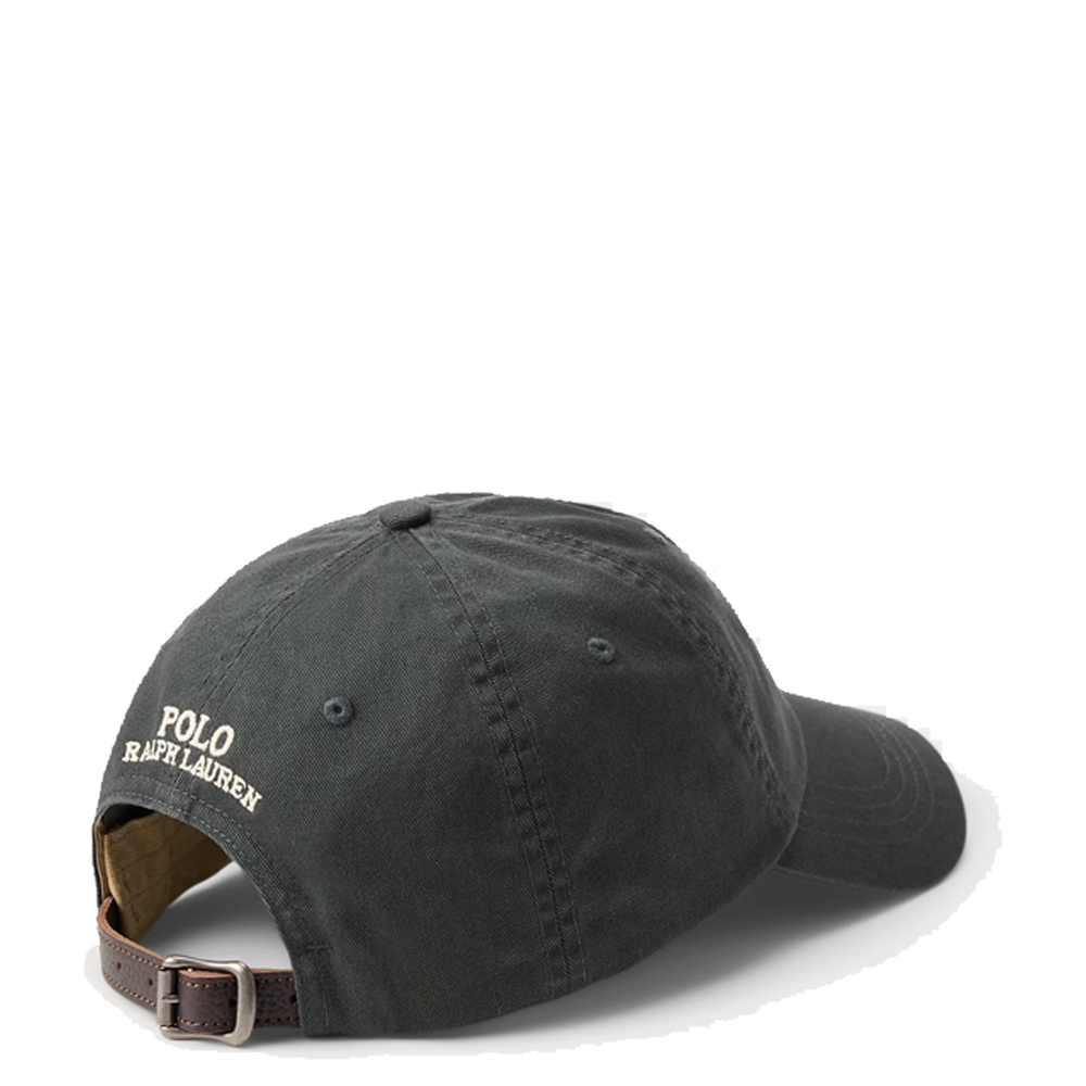POLO BEAR TWILL BALL CAP GREY