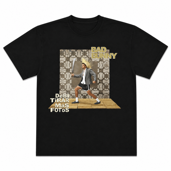 BAD BUNNY "DEBI TIRAR MÁS FOTOS" GRAPHIC TEE BLACK