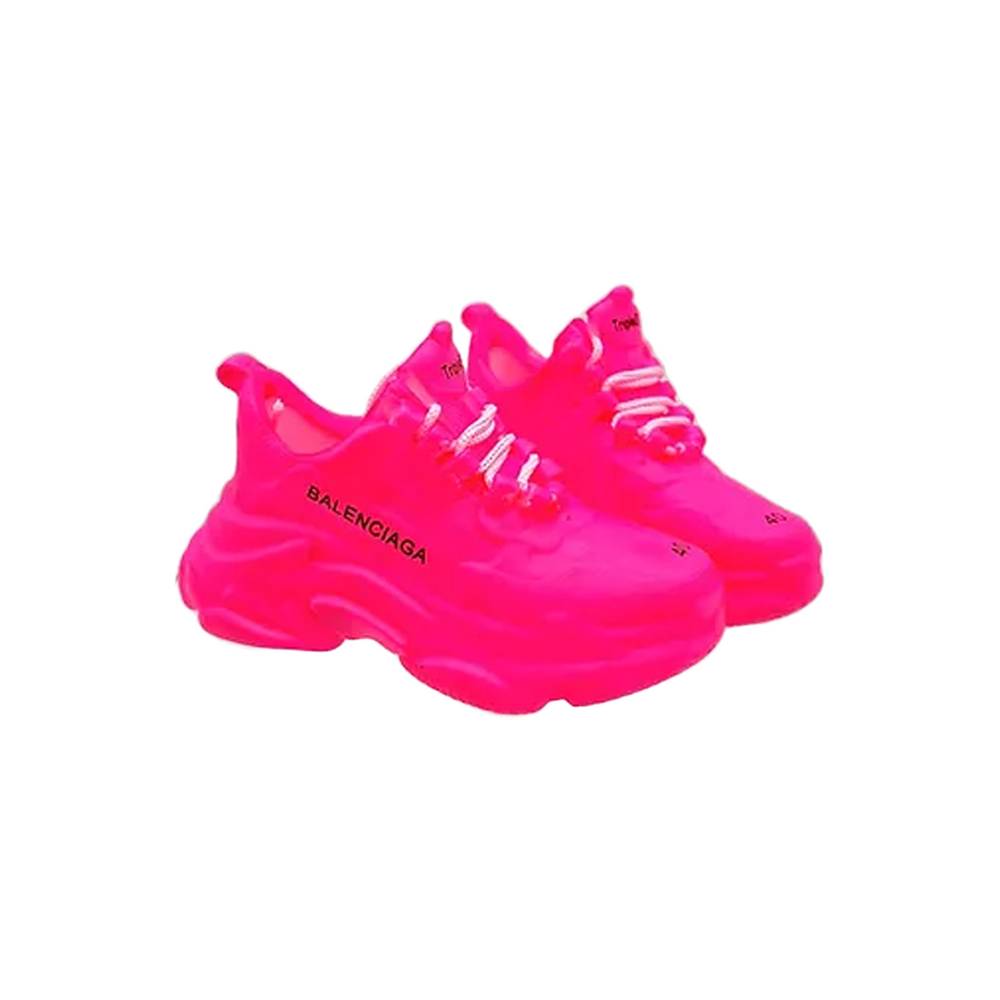 BALENCIAGA TRIPLE S SNEAKER KEYCHAIN PINK